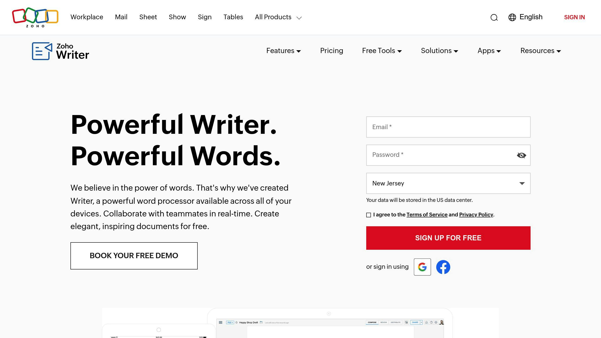 Zoho Writer