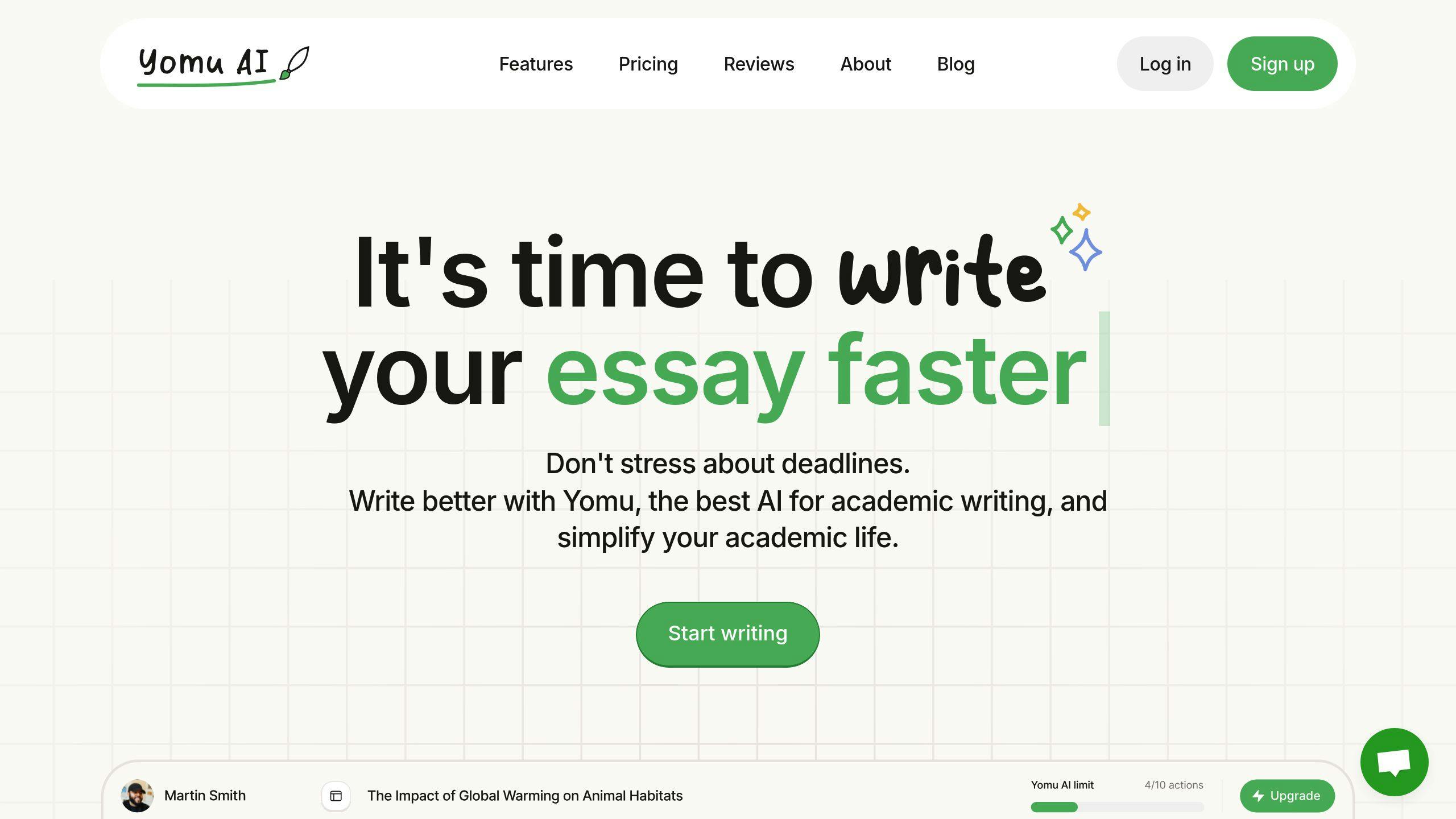 Yomu AI: A Tool for Academic Writing