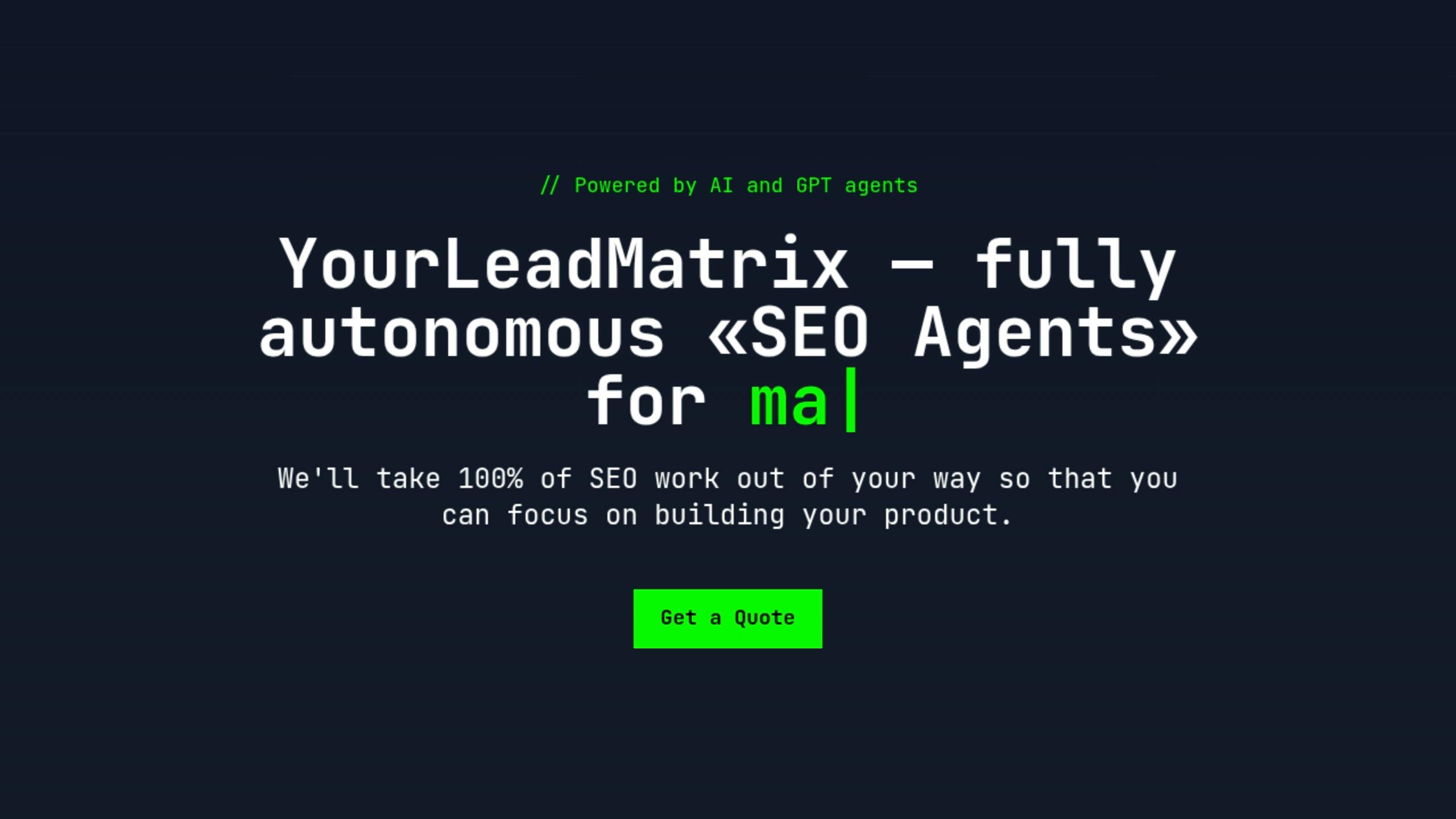 Your Lead Matrix