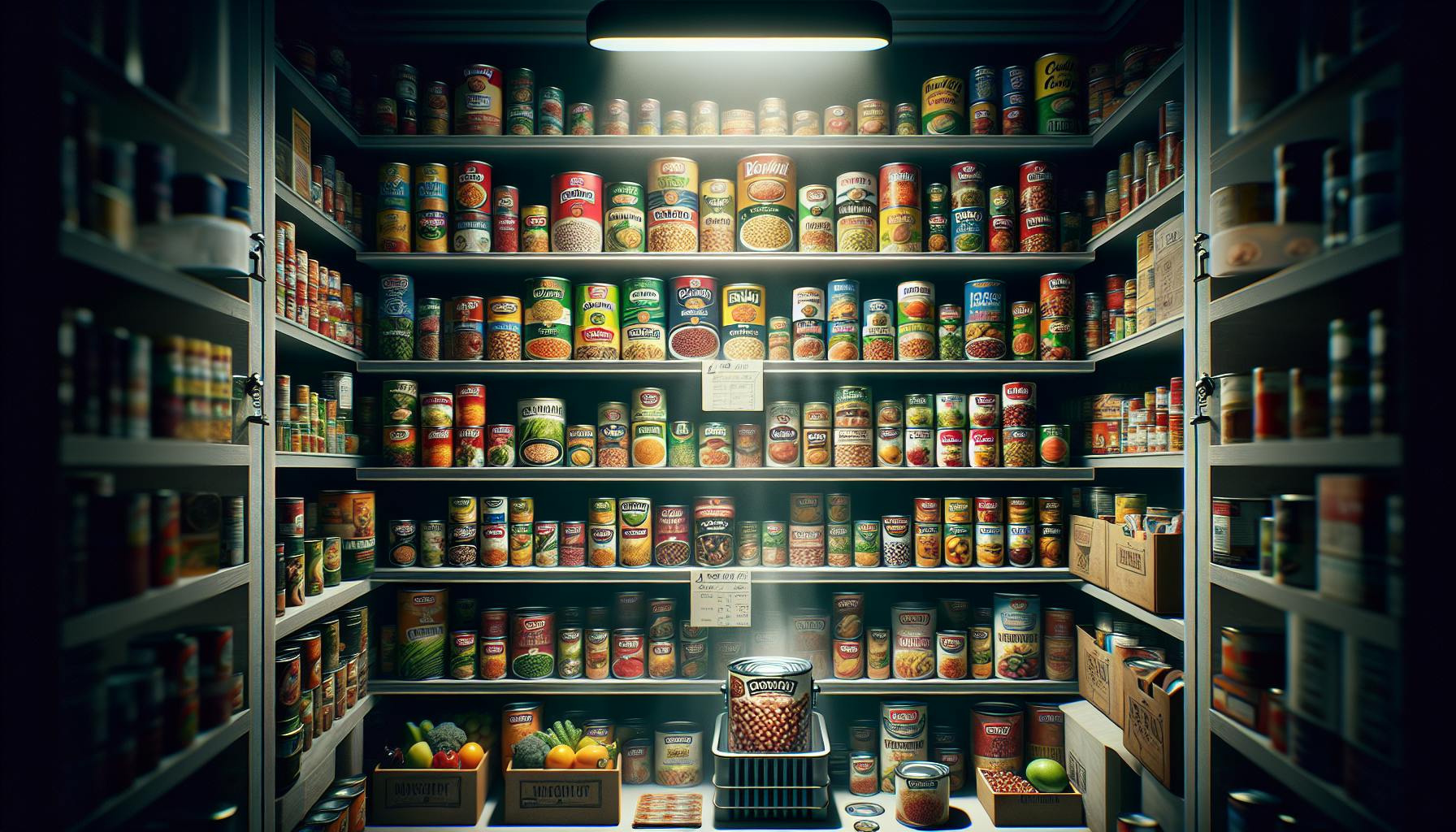 Prepper Canned Food Storage Essentials